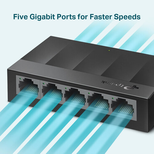 LITEWAVE 5-PORT GIGABIT DESKTOP SWITCH 5GIGABIT RJ45 PORTS DESKT Switches / Hubs Tp-link - Image 2