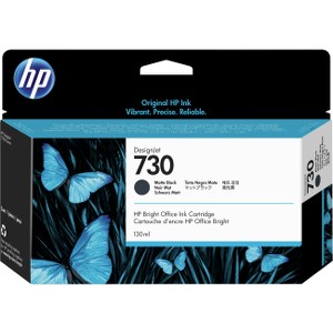 HP 730 NEGRO MATTE 130ML TINTA AMPLIO FORMATO P2V65A Consumibles HP INC