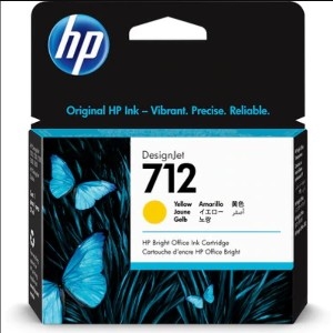 HP 712 AMARILLO 29ML TINTA AMPLIO FORMATO 3ED69A Consumibles HP INC