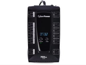 UPS INTERACTIVO 750VA/450W 12 NEMA 5-15R PANTALLA LCD RJ11 Equipamiento de Energía CyberPower
