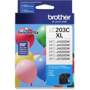 Cartucho Brother LC203C Cian, 550 Páginas Consumibles Brother