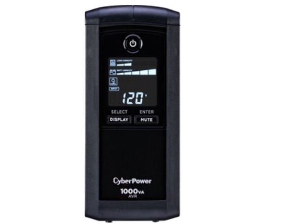 NOBREAK UPS CYBERPOWER CP1000 1000VA/600W LCD AVR.MINITORRE.COA Equipamiento de Energía CyberPower