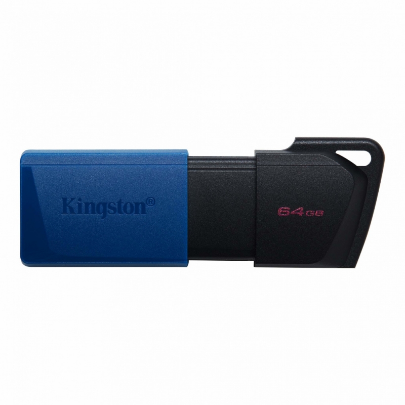 USB 3.2 MEMORIA KINGSTON 64GB DT EXODIA M TAPA DESLIZABLE (NEGRA- Memorias Flash Kingston