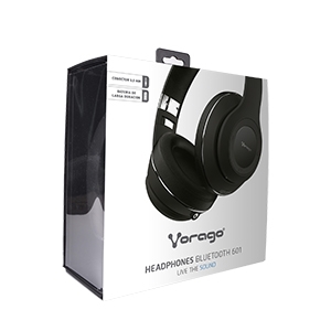 DIADEMA VORAGO HPB-401 BLUETOOT H 5.0 / MICRO SD / 3.5MM NEGRO Música Vorago - Image 2