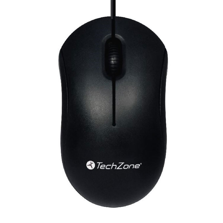 MOUSE OPTICO ALAMBRICO TECHZONE USB CON 800 DPIS CABLE DE 1.35 M Apuntadores TechZone