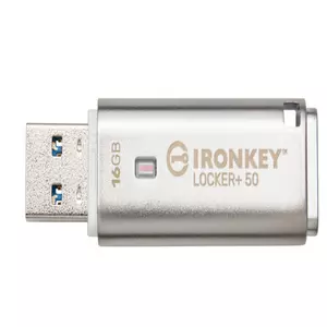 USB KINGSTON 16GBIRONKEY LOCKER PLUS 50 AES ENCRYPTEDUSBTOCLOUD Memorias Flash KINGSTON PP FLASH - Image 3