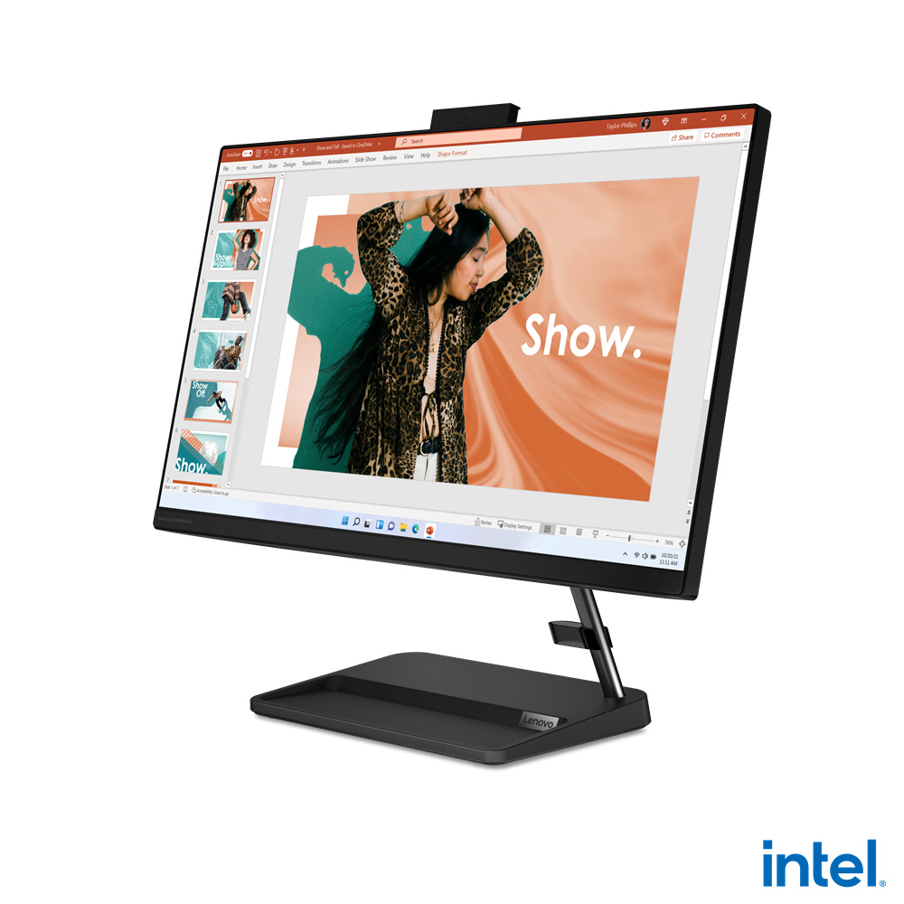 Lenovo IdeaCentre AIO 3 24IAP7 All-in-One 23.8", Intel Celeron 7305 1.10GHz, 8GB, 1TB + 256GB SSD, Windows 11 Home 64-bit, Negro NEG 1WTY Escritorio Lenovo Idea Aio - Image 3