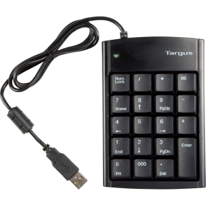 TECLADO NUMERICO ALAMBRICO USB HUB 2PTOS USB 2.0 WINDOWS/MAC Teclado /  Keypads Targus