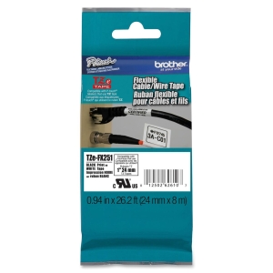CINTA FLEXIBLE NEGRO SOBRE BLANCO 24MM X 8M Consumibles Brother