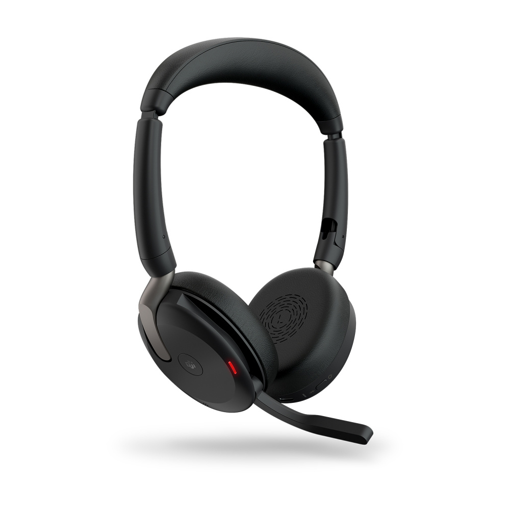 Jabra Auriculares Evolve2 65 Flex MS Stereo, Inalámbrico, Bluetooth, USB-C, Negro Música Jabra