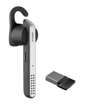 Jabra Manos Libres Stealth UC, Bluetooth, USB, Negro/Plata Música Jabra