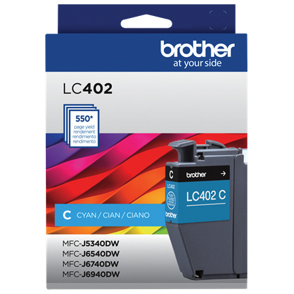 Cartucho Brother LC402C Cian, 550 Páginas Consumibles Brother