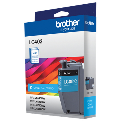 Cartucho Brother LC402C Cian, 550 Páginas Consumibles Brother - Image 3