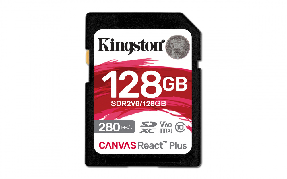 Memoria Flash Kingston Canvas React Plus V60, 128GB, SDXC UHS-II Clase 10 Memorias Flash KINGSTON PP FLASH