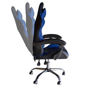 Silla Gamer XZeal XZ05 - Soporta 110Kg - Negro con Azul /165GRADOS/SOPORTE LUMBAR/SUPERIOR - Image 2