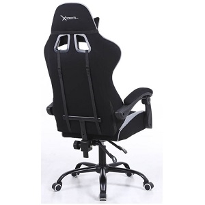 Silla Gamer XZEAL XZ20, hasta 100Kg, Negro/Gris LA/165GRADO/SOPORTE LUMBAR/SUPERIOR - Image 4