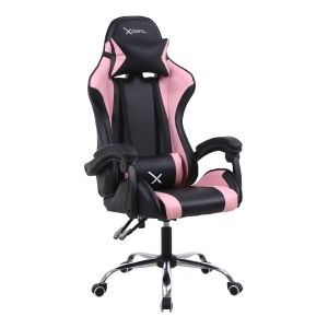 SILLA GAMER XZEAL XZ05 ROSA PVC /165GRADOS/SOPORTE LUMBAR/SUPERIOR