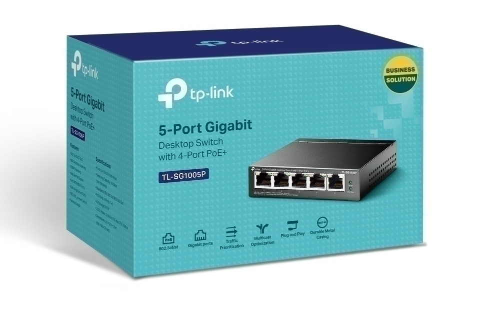 SWITCH ESCRITORIO DE 5 PTOS GIGABIT CON 4 PUERTOS POE SIN ADM Switches / Hubs Tp-link - Image 2